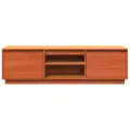 Meuble TV cire marron 140x35x40 cm bois pin massif