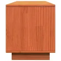 Meuble TV cire marron 140x35x40 cm bois pin massif