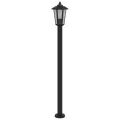 Lampadaire d'extérieur noir 120 cm acier inoxydable