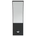 Appliques murales LED d'extérieur avec capteurs 2 pcs noir