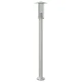 Lampadaire d'extérieur argenté 100 cm acier inoxydable