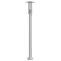 Lampadaire d'extérieur argenté 100 cm acier inoxydable