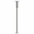 Lampadaire d'extérieur argenté 100 cm acier inoxydable