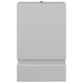 Applique murale d'extérieur argenté acier inoxydable
