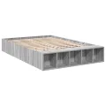 Cadre de lit sans matelas sonoma gris 135x190 cm