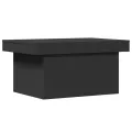 Table basse noir 80x55x40 cm bois d'ingénierie