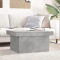 Table basse gris béton 80x55x40 cm bois d'ingénierie