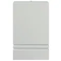 Applique murale d'extérieur argenté acier inoxydable