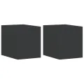 Appliques murales extérieur 2 pcs aluminium moulé sous pression