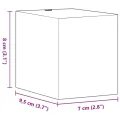 Appliques murales extérieur 2 pcs aluminium moulé sous pression
