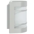 Appliques murales d'extérieur 2pcs argenté acier inoxydable