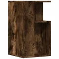 Table d'appoint chêne fumé 35x35x60 cm bois d'ingénierie