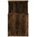 Table d'appoint chêne fumé 35x35x60 cm bois d'ingénierie