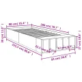 Cadre de lit sans matelas noir 90x200 cm