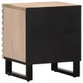 Tables de chevet 2 pcs 40x34x46 cm bois manguier massif blanchi