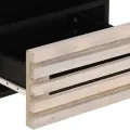 Tables de chevet 2 pcs 40x34x46 cm bois manguier massif blanchi