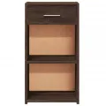 Tables de chevet 2pcs chêne marron 35x34x65cm bois d'ingénierie