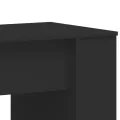 Bureau noir 140x50x75 cm bois d'ingénierie