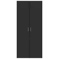 Armoire à chaussures Noir 80x39x178 cm Bois d'ingénierie