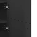 Armoire à chaussures Noir 80x39x178 cm Bois d'ingénierie