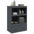 Buffet haut anthracite 67x39x95 cm acier