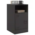 Tables de chevet 2 pcs noir 34,5x39x62 cm acier