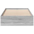 Cadre de lit avec tiroirs sans matelas sonoma gris 75x190 cm