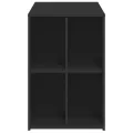 Bureau noir 102x50x75 cm bois d'ingénierie