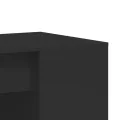 Bureau noir 102x50x75 cm bois d'ingénierie