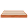 Cadre de lit sans matelas cire marron 100x200cm bois pin massif