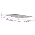 Cadre de lit sans matelas cire marron 100x200cm bois pin massif