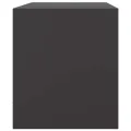 Meuble TV noir 67x39x44 cm acier