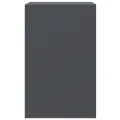 Table de chevet anthracite 34,5x39x62 cm acier