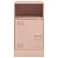 Tables de chevet 2 pcs rose 34,5x39x62 cm acier