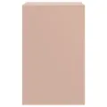 Tables de chevet 2 pcs rose 34,5x39x62 cm acier
