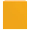 Tables de chevet 2 pcs jaune moutarde 34,5x39x44 cm acier