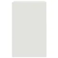 Table de chevet blanc 34,5x39x62 cm acier