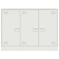 Buffet blanc 99x39x73 cm acier