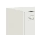 Buffet blanc 99x39x73 cm acier