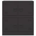 Buffet noir 67x39x73 cm acier