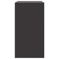 Buffet noir 67x39x73 cm acier