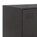 Buffet noir 67x39x73 cm acier