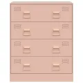 Buffet rose 67x39x83 cm acier