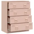 Buffet rose 67x39x83 cm acier