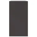 Buffet noir 99x39x73 cm acier