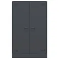 Buffet anthracite 67x39x107 cm acier