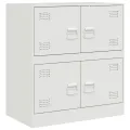 Buffet blanc 67x39x73 cm acier
