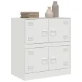 Buffet blanc 67x39x73 cm acier