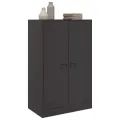 Buffet noir 67x39x107 cm acier