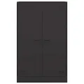 Buffet noir 67x39x107 cm acier